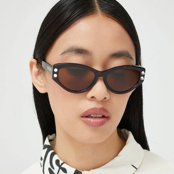 Moschino MOS109/S 0086 70 Cat Eye Sunglasses - Havana/Brown main image 9